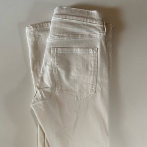 Banana Republic Skinny Fit White Denim Washwell Jeans 27/4